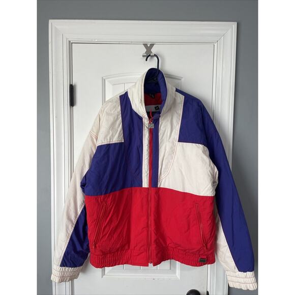 80s Vintage Retro WHITE STAG USA Skiwear Down Ski Jacket Red Mens Size US M - Picture 1 of 6
